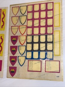 🔥🔥RARE🔥🔥LEGO Vintage 1978 #375/6075 Yellow Castle  ORIGINAL Sticker Sheets!