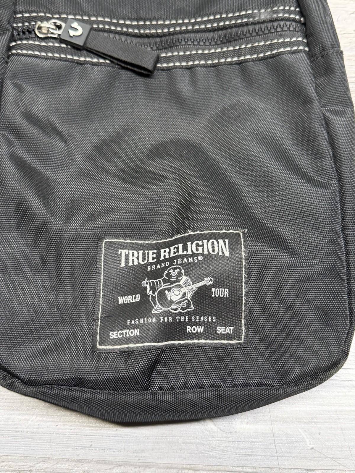 True Religion Black Crossbody Bag Casual Shoulder Sling Bag Travel Work Home thumbnail 3