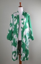CHICO'S NWT 149 Reversible Ikat Kimono Duster Jacket Top Size 2 US 12 / 14