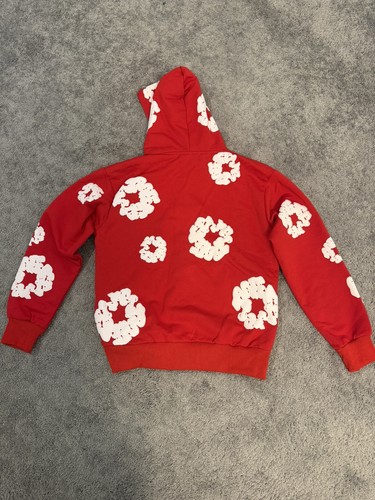 NEW Denim Tears Cotton Wreath Hoodie Red Size Small