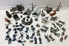 MARX Miniature CIVIL WAR playset pieces-troops, camp, accessories-Lee & Grant