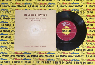 LP 45 7''ORCHESTRA DELL'ANGELICUM DI MILANO Weihnachtsmelodien Was für eine herrliche Nacht