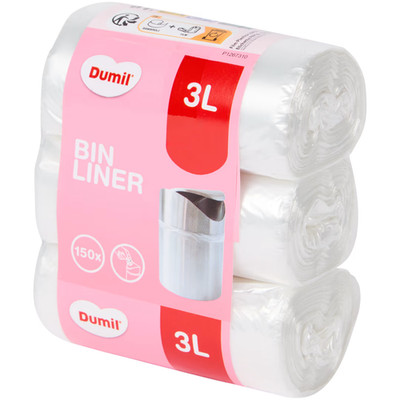 150x 3L Müllbeutel Abfallbeutel Kosmetikeimer Müllsäcke Neu