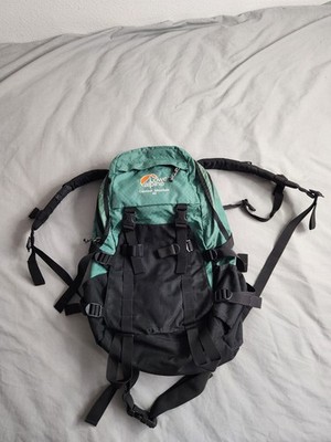 Vintage Lowe Alpine Contour Mountain 40 Backpack Daypack Green Padded Hiking EUC