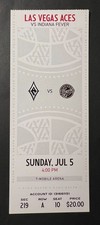 2026 Indiana Fever vs Las Vegas Aces Ticket Stub 7/5/26