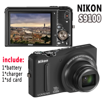 Nikon Coolpix S9100 Compact Digital Camera 12.1 Megapixels