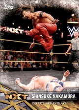 2017 Topps WWE NXT Matches and Moments #49 Shinsuke Nakamura Defeat Wesley Blake
