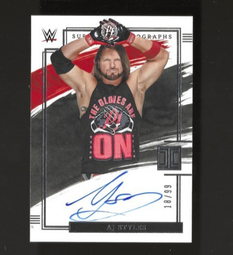 2022 Panini Impeccable WWE Superstar Auto /99 AJ Styles #SA-AJS
