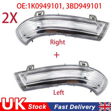 Wing Mirror Indicator Turn Signal Light Left&Right Side For VW MK5 Golf Passat