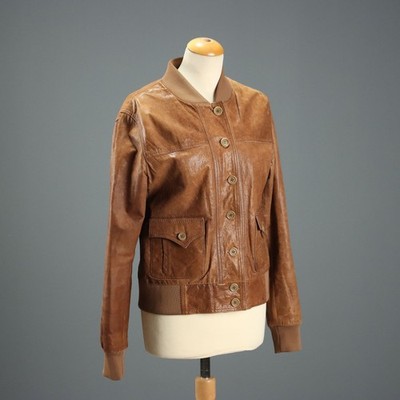 Lucchese Jacke Leder Second Hand Gr. 46 Vereignete Staaten Originell