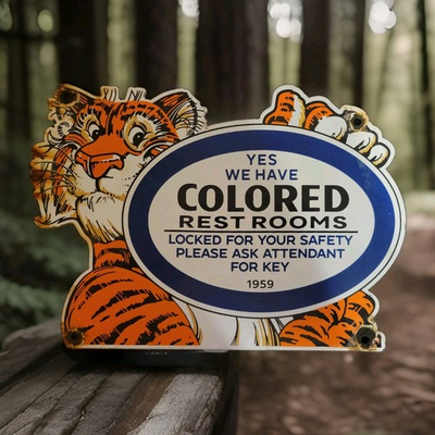 #ad #ad Vintage Esso Gasoline Porcelain Sign 1959 Restroom Key Gas Station Attendant Key $199.99