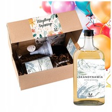 Lik&ouml;r-Set als Geschenk f&uuml;r einen Mann zum Geburtstag, Geschenkbox aus Skandinavi