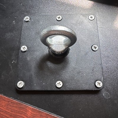 8 Bolt Rigging Plate 3/16 Inch With Lifting Eye Ring