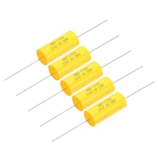 3.3Uf 250V Frequency Divider Capacitor, 5 Pcs Axial Audio Speaker Cross