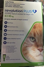Revolution Plus for  Large Cats 11-22 Pounds (Green) 6 Pack Exp. 05/2028
