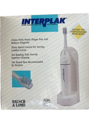 Vintage Interplak Bausch & Lomb Home Plaque Removal Instrument  Model PB-2BB