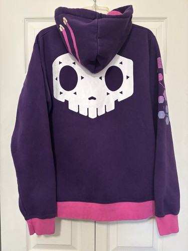 JINX Overwatch Sombra Ultimate Hoodie Men's Large Purple Full Zip Jacket Gamer - Picture 1 of 9