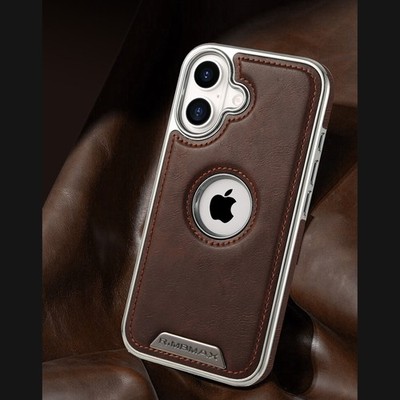 Magnetic Case Fr iPhone 16 Pro Max 15 14 13 12 Shockproof Mag Safe Leather Cover