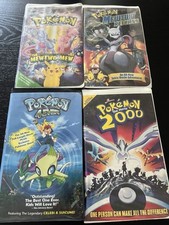 Pok mon VHS Tapes Vintage Lot of 4