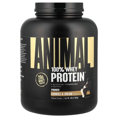 100% Whey Protein  Powder, Cookies & Cream, 4 lb (1.81 kg)