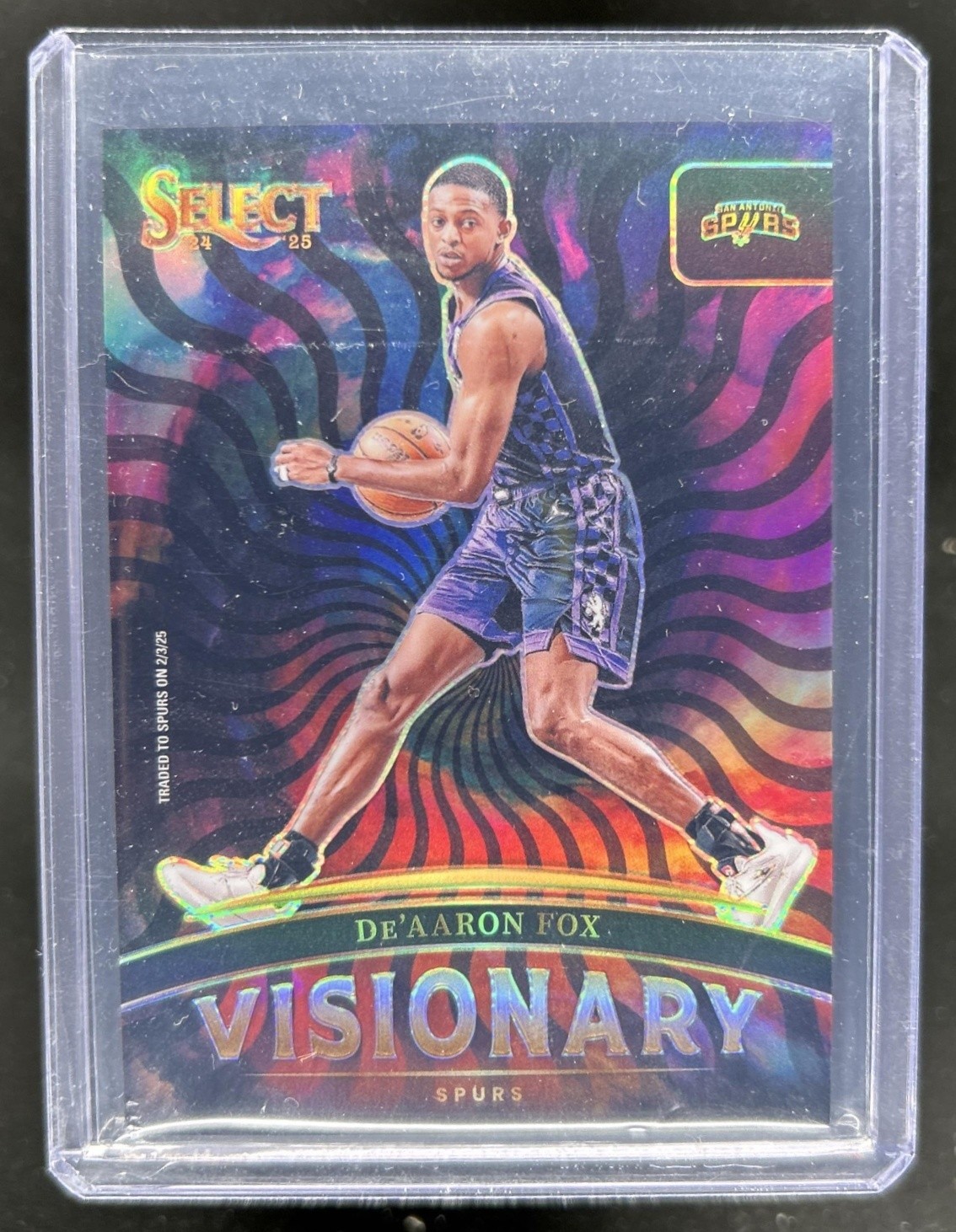 2024-25 Panini Select De'Aaron Fox Visionary SP #8 Spurs