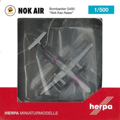 Bombardier Q400 Nok Air ''Nok Kao Naew'' HS-DQB Herpa 529808 1:500