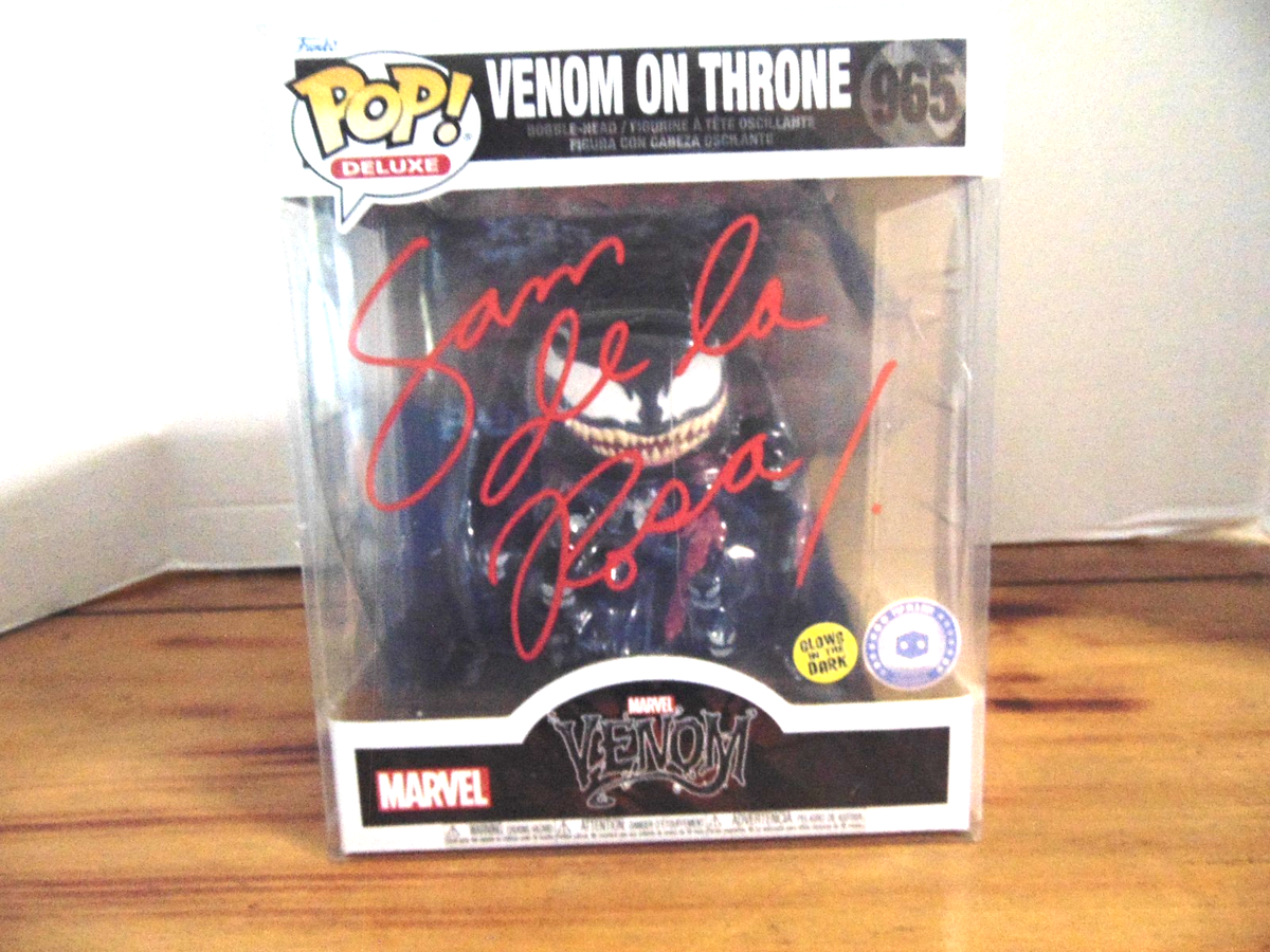 ヴェノム　POP 965 Funko Pop! Marvel Venom on Throne Pop in a Box Glow #965 SIGNED