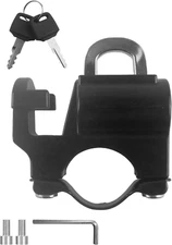Candado para casco de motocicleta con dos llaves y una llave inglesa