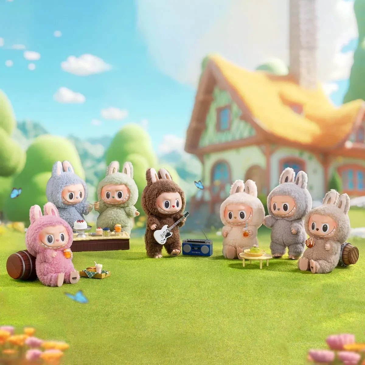 US SELLER) Authentic - The Monsters LABUBU Exciting Macaron Plush