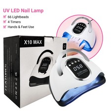 LED UV Nail Lamp 66 LEDs Gel Polish Dryer Curing Light Manicure Salon Device