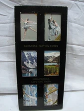 3 NOS Sealed Congress 606 Bridge Playing Cards Ballerina Sail Boat Cell U Tone