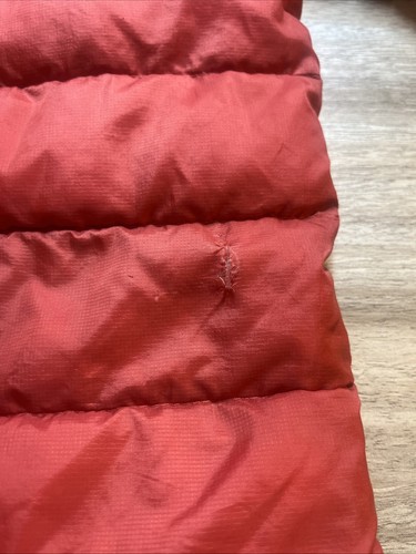 Patagonia KC CHIEFS Kids M 10 Red Full Zip Down Puffer Jacket FLAWED - Picture 10 of 13