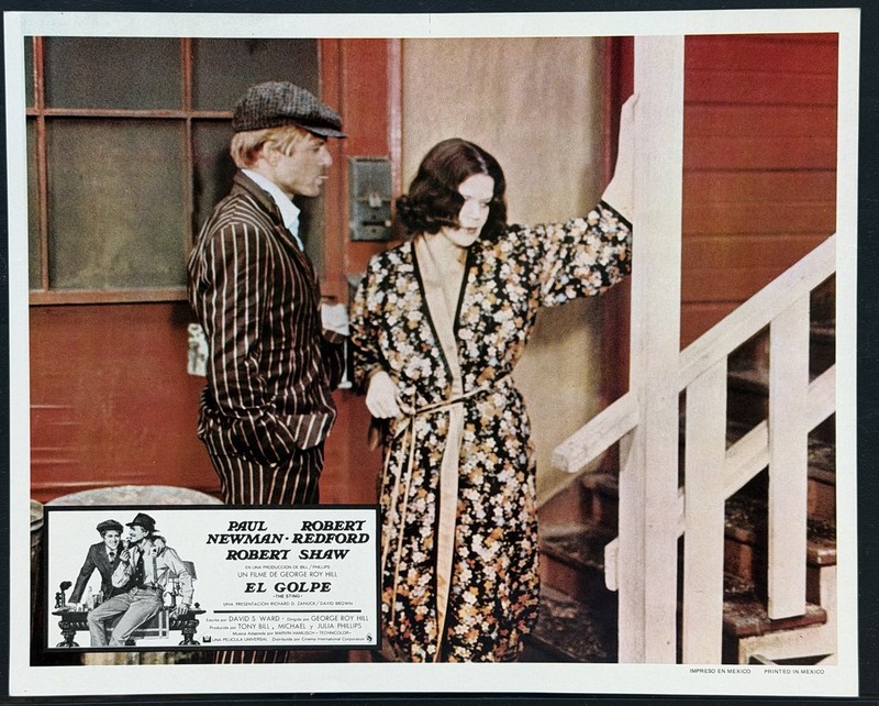 THE STING ROBERT REDFORD EILEEN BRENNAN MEXICAN LOBBY CARD 1973