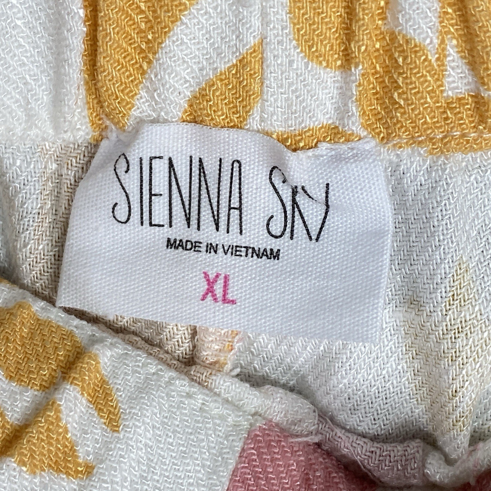 Sienna Sky Tropical Wide Leg Palazzo Pants Womens Size XL Pull On Resort Cruise