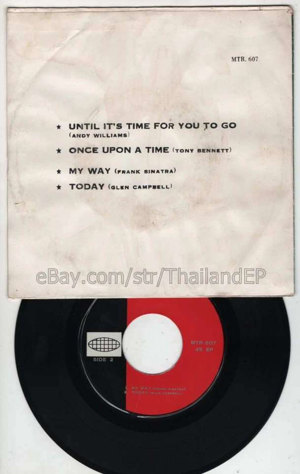 FRANK SINATRA /GLEN CAMPBELL /ANDY WILLIAMS /TONY BENNETT THAI EP  45RPM - Image 3 of 3