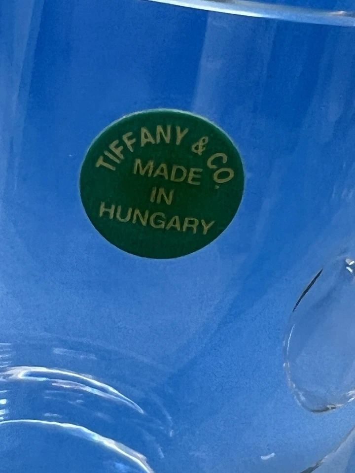 1 Tiffany & Co. Taza de cristal de cerveza Stein hecha en Hungría Foto 3 de 4