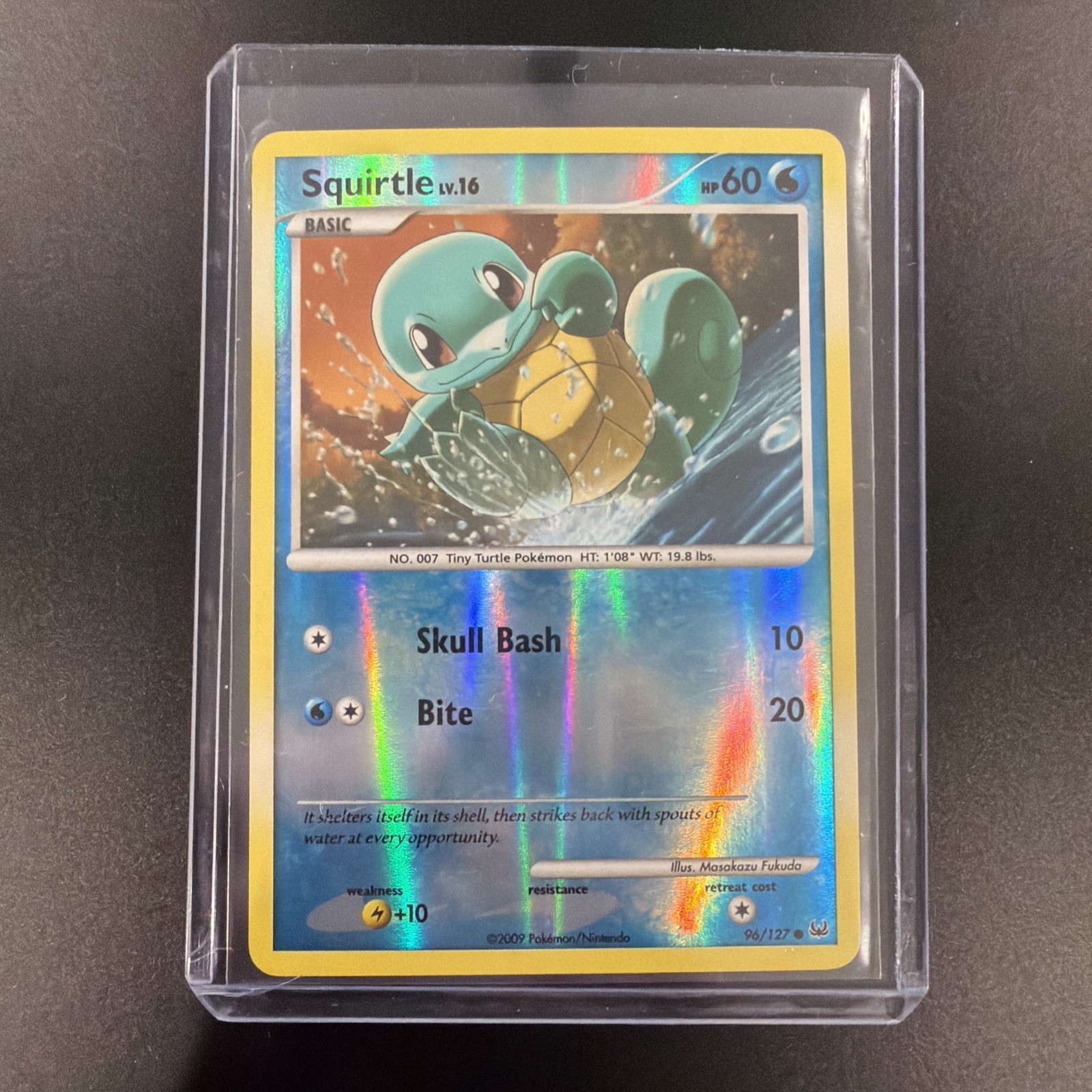Squirtle 96/127 Reverse Holo Platinum Pokemon Card 2009 NM