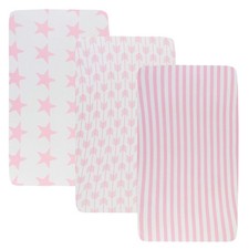 Stretchy Bassinet Sheets 33" x 19" Compatible with Mika Micky, KoolaBaby 3 i...