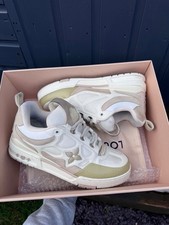 Louis Vuitton LV Skates Beige & White Trainers UK 7.5 RRP £995