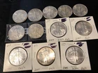 Lot of 12 Silver American Eagle 1 oz. Fine .999 US oz Coins Various Years