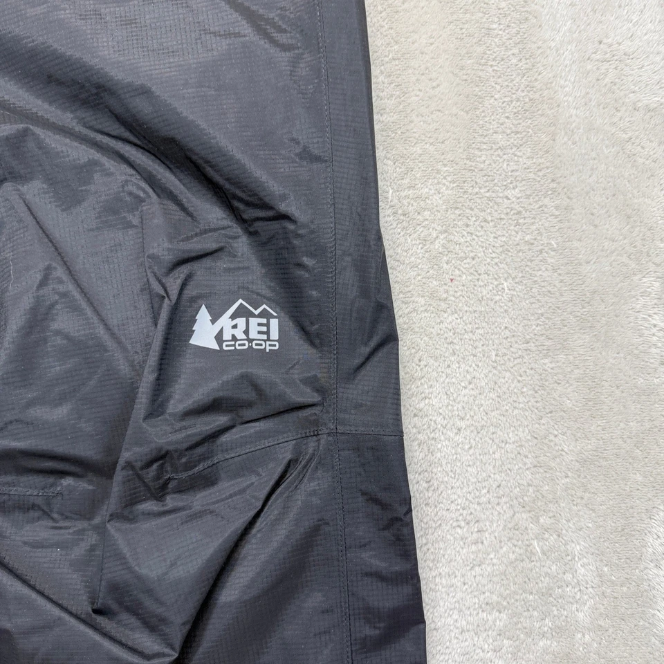 Pantalones REI para mujer XS Rainier pantalones de lluvia negros ligeros impermeables a prueba de viento Foto 3 de 4