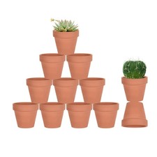 12 Pcs 3" Tiny Terracotta Terra Cotta Pots with Drainage - Small Mini Clay ...