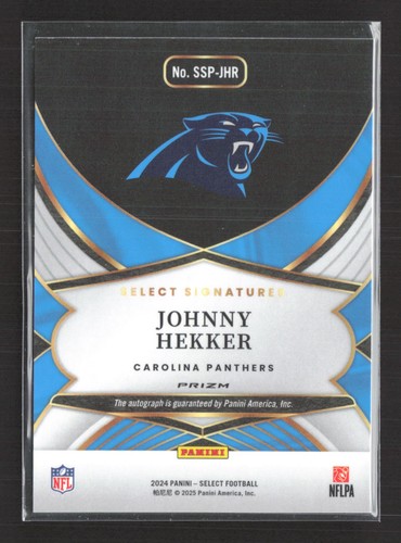 2024 Panini Select Johnny Hekker Silver Auto #SSP-JHR - Picture 2 of 2