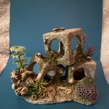 Aquarium Cave Artificial Plants Synthetic Polyresin Multicolor Decoration