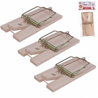 Mausefalle Tierfalle Schlagfalle 17,5X8,5Cm 3 Stk Holz Tiere Maus Falle Xl