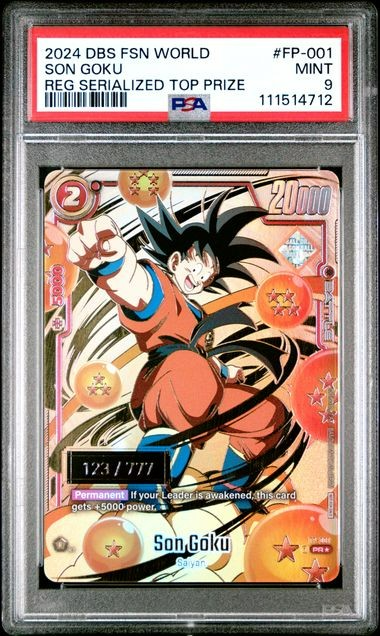 ドラゴンボール アマダ usa カード No.001 psa9 Dragon Ball Card Son Goku PSA 9 Serial English FP-001 | eBay