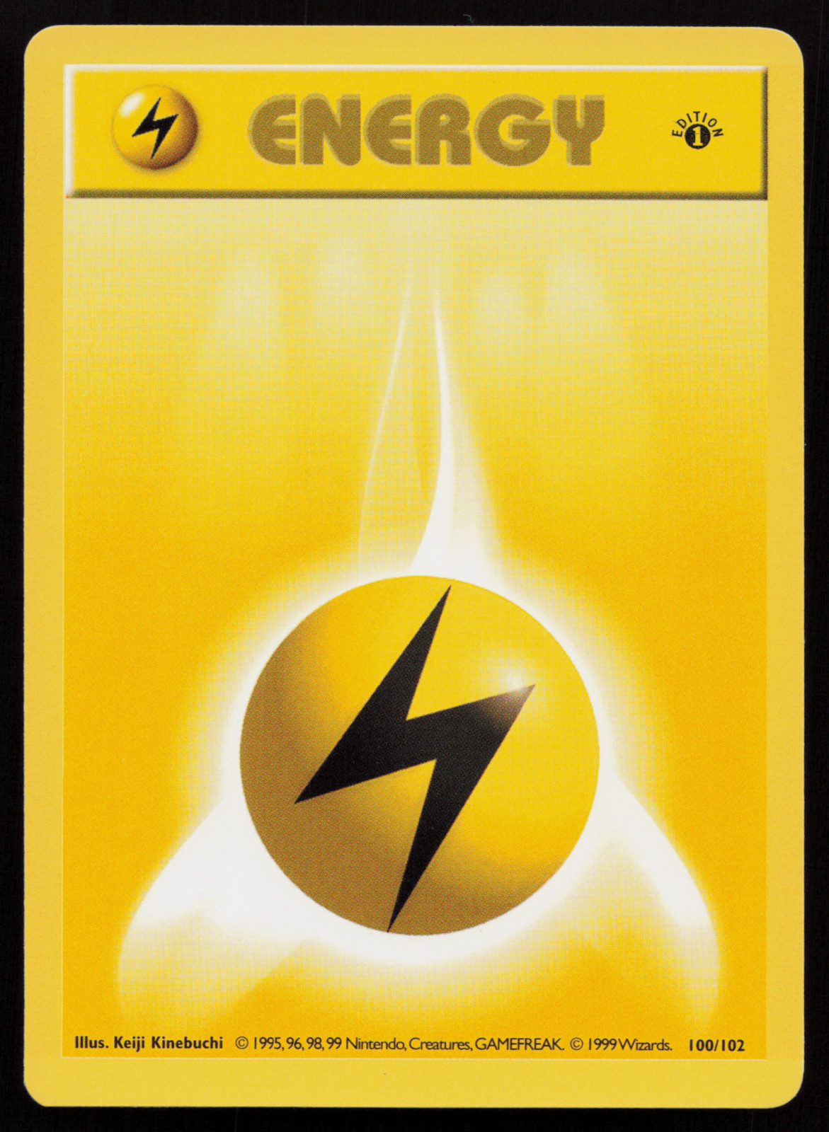 LP! Lightning Energy 100/102 Base Set (Shadowless) 1st Edition