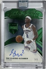 2024-25 Panini Eminence Shai Gilgeous-Alexander Gilded Graphs Emerald Auto 3/3