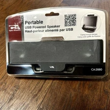NIP USB Powered Computer Speaker CA-2880 Cyber Acoustics Brand New w/Carry Pouch