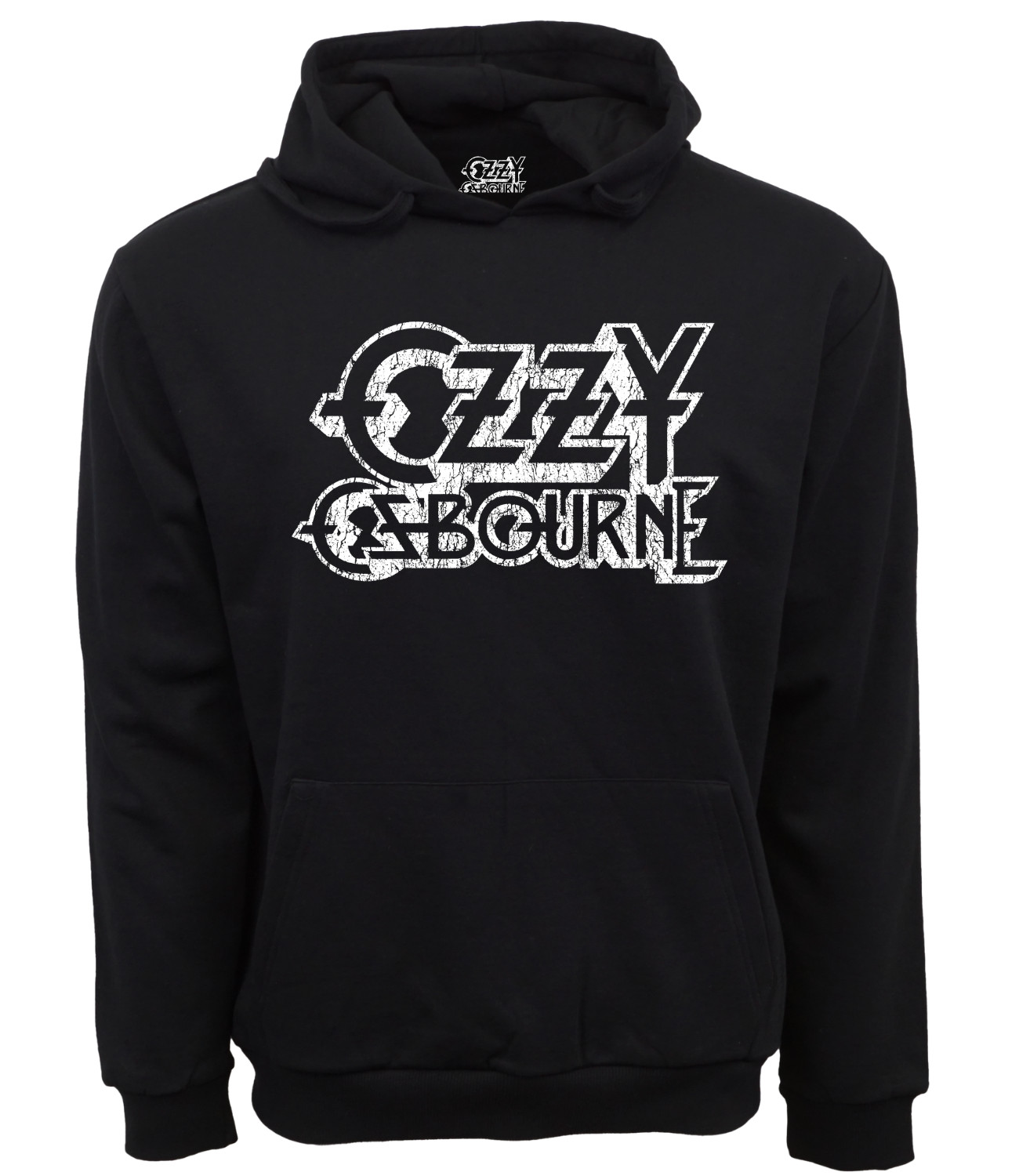 OZZY OZBOURNE VINTAGE BLACK WHITE LOGO HOODIE 6790₽
